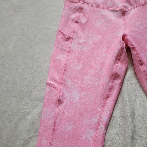NWT Pink & White Leggings With Secret Pocket - Picture 5 of 11